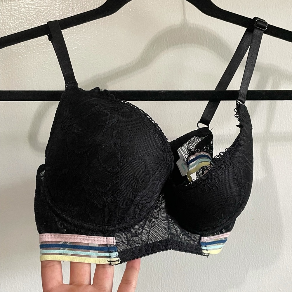 Black Lace Bra